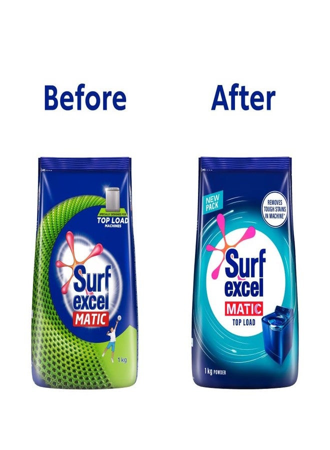 سيرف إيكسل مسحوق غسيل Surf Excel Matic ذو التحميل العلوي 1 كجم - Image 5