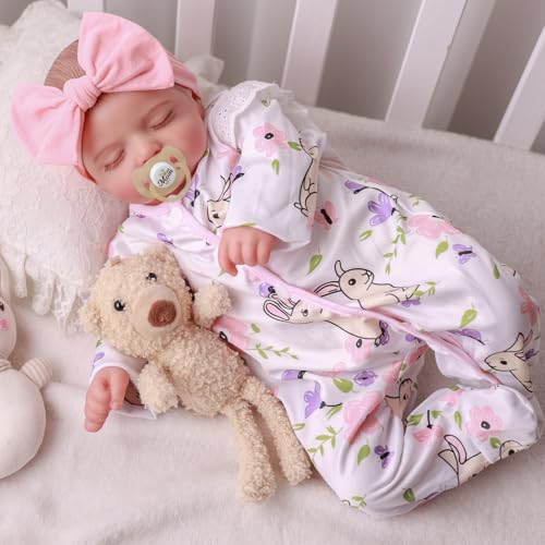 BABESIDE Lifelike Reborn Baby Dolls Girl  20 Inch Realistic Newborn Baby Doll with Poseable Body Real Life Baby Dolls with Accessories for 3 Year Old Girls Gifts Pretend Play Collection - Image 1