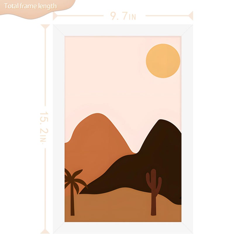 Picrit 8.5x14 Frame  Photo Frame for Wall Mounting Display  White - Image 2