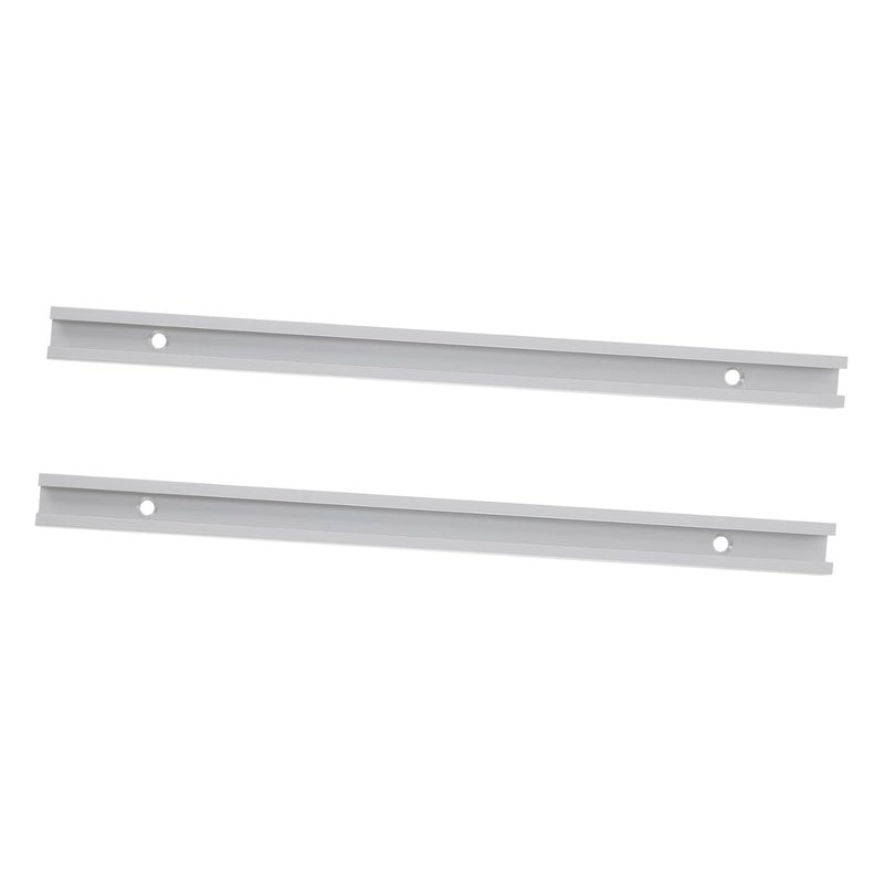 Hemobllo 2pcs Aluminum T Track Linear Rail for Woodworking Extrusion Guide Rail with Smooth Surface Heavy Duty Construction for Accessories and Easy Installation - Image 1
