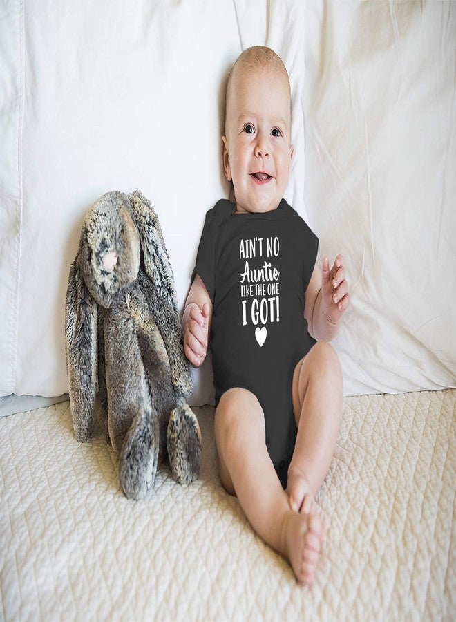 Funnwear لا توجد عمة مثل عمتي - بدلة أطفال مضحكة - ملابس أطفال حديثي الولادة (حديثي الولادة، أسود) - Image 3