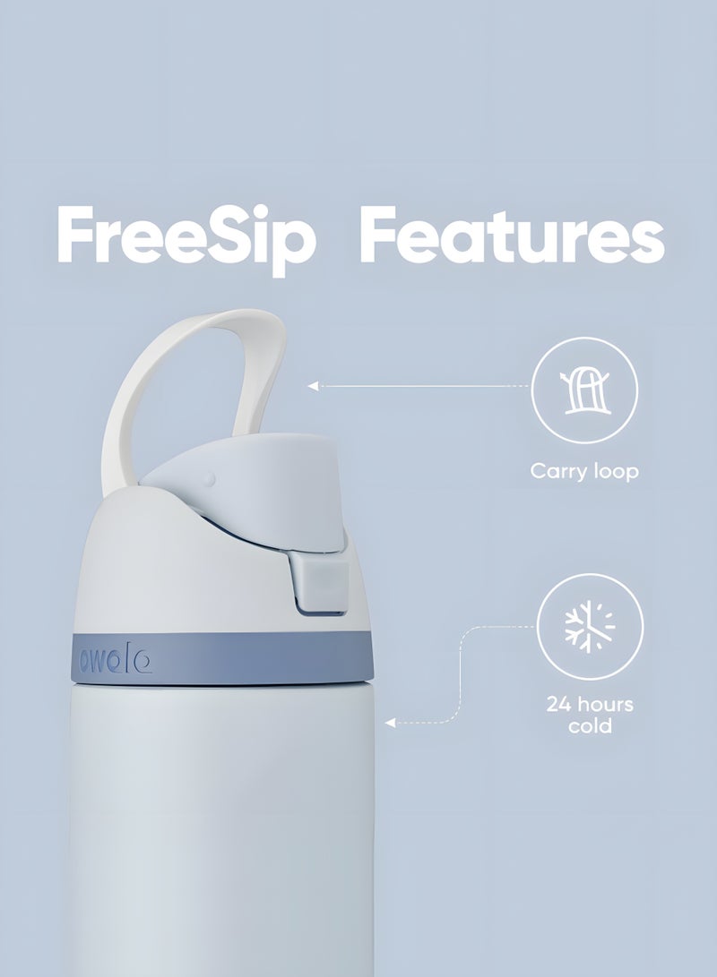 Owala Owala FreeSip Insulated Stainless Steel Water Bottle | Sports Water Bottle with Straw | BPA-Free | 32 oz | 1-Pack (Cinderella)  - Image 5
