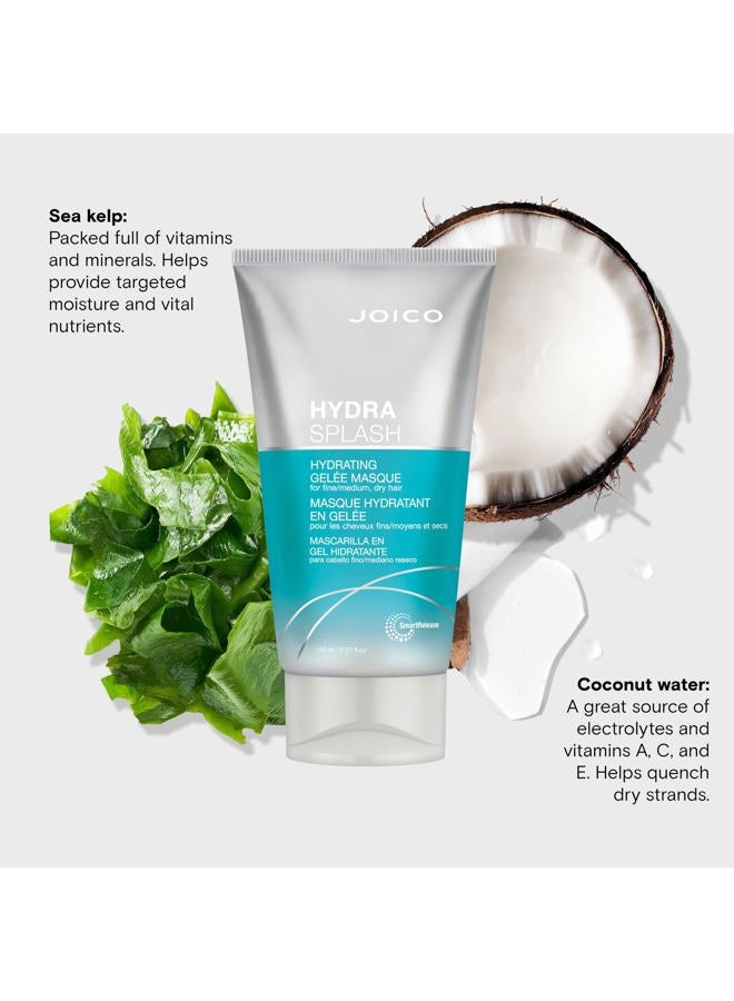 JOICO HydraSplash Hydrating Gelée Masque | For Fine, Medium, Dry Hair | Replenish Hydration | Boost Shine | With Sea Kelp & Coconut Water | 5.07 Fl Oz - Image 5