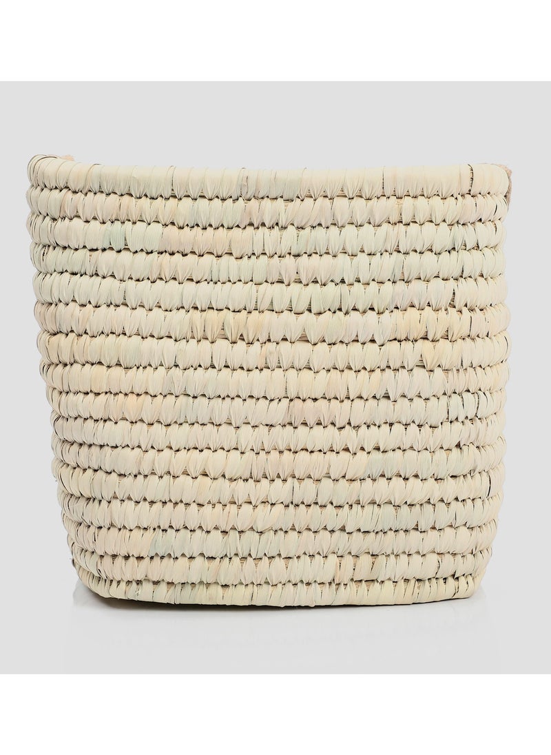 Bazaar Misr Wicker storage basket jute handles  - Image 3