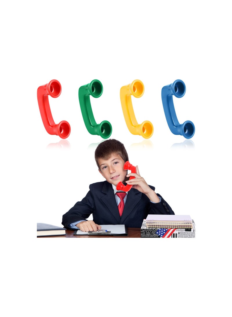 Whisper Phones for Reading, Classroom Manipulative Phones, Auditory Feedback Phone Speech Therapy Toy Tool, Accelerate Reading Fluency, Comprehension and Pronunciation for Kids and Adults (4 Pcs) - Image 1