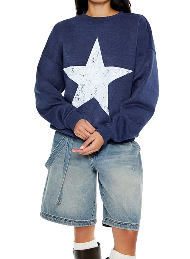 FOREVER 21 Star Fleece Pullover  - Image 1