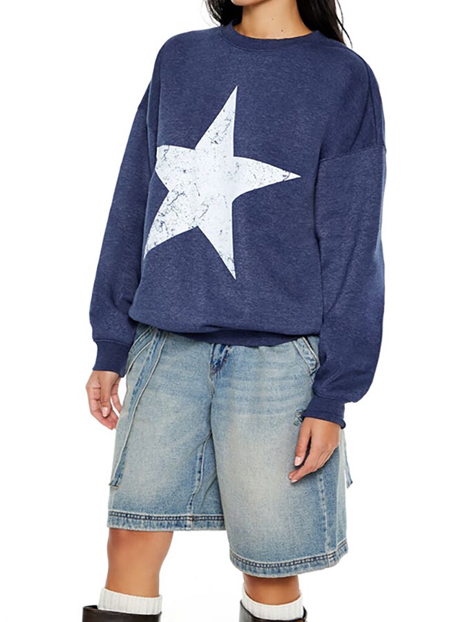 FOREVER 21 Star Fleece Pullover  - Image 2