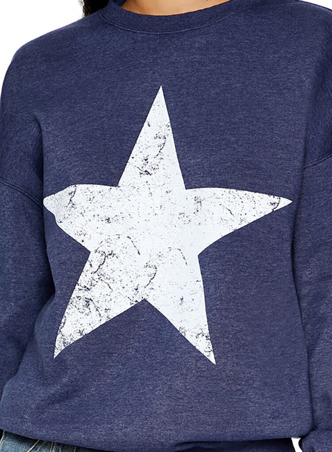 FOREVER 21 Star Fleece Pullover  - Image 4