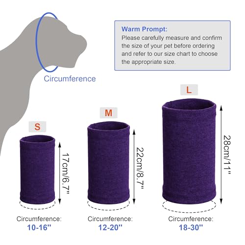 Rbenxia Dog Ear Muffs - Noise Protection & Warmth, Winter Ear Scarf (Purple, Large) - Image 2