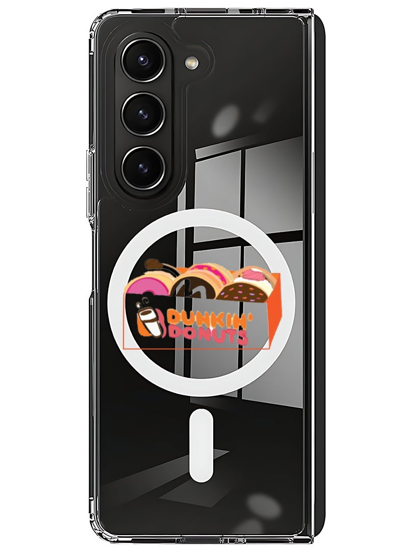 Theodor Magnetic Case for Samsung Galaxy Z Fold 5 Compatible with MagSafe Wireless Charging, Shockproof Phone Bumper Cover Donuts - Image 1