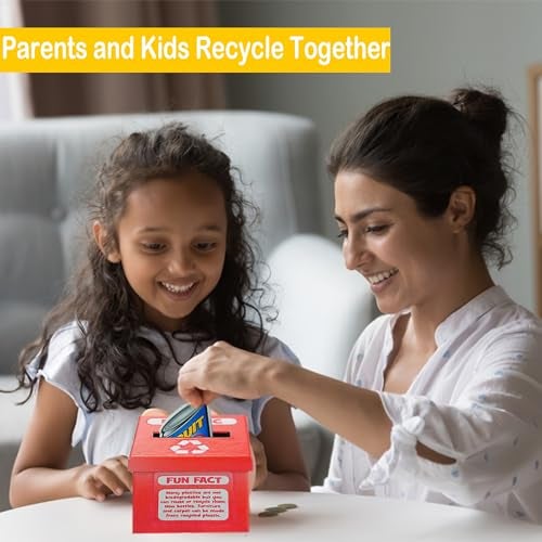 Fun Express Sorting Toys for Toddlers 1-3 - Color Sorting Educational Recycling Game with 54 Pieces | STEM Learning Activities for Preschool Science & Earth Day Projects | Eco-Friendly Teaching Kit - Image 4