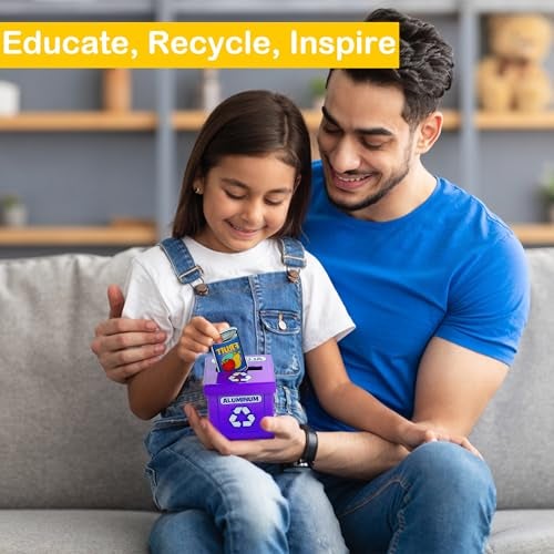 Fun Express Sorting Toys for Toddlers 1-3 - Color Sorting Educational Recycling Game with 54 Pieces | STEM Learning Activities for Preschool Science & Earth Day Projects | Eco-Friendly Teaching Kit - Image 5