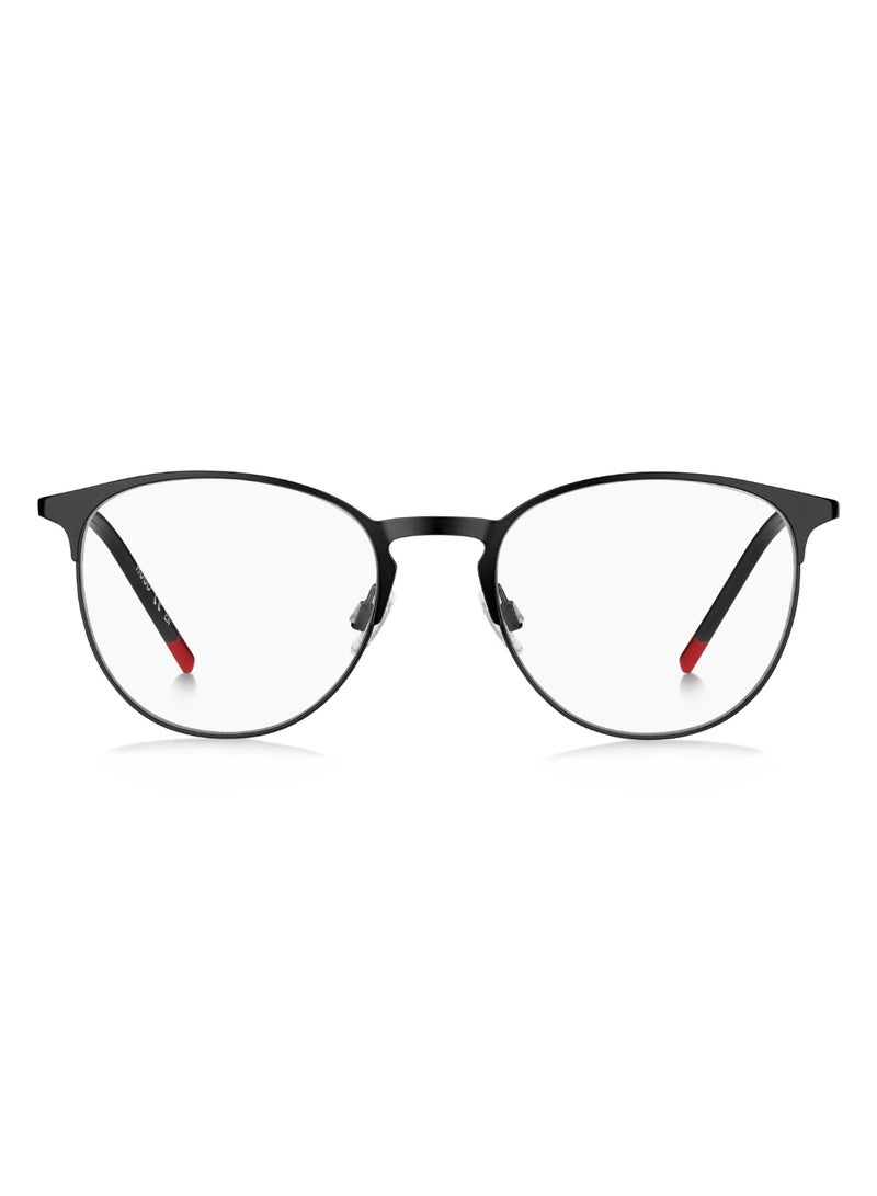 HUGO Men's  Rectangular Shape Metal Sunglasses Hg 1290  44 - Lens Size: 44.3 Mm - Black Red - Image 3