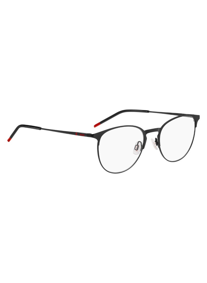 HUGO Men's  Rectangular Shape Metal Sunglasses Hg 1290  44 - Lens Size: 44.3 Mm - Black Red - Image 2