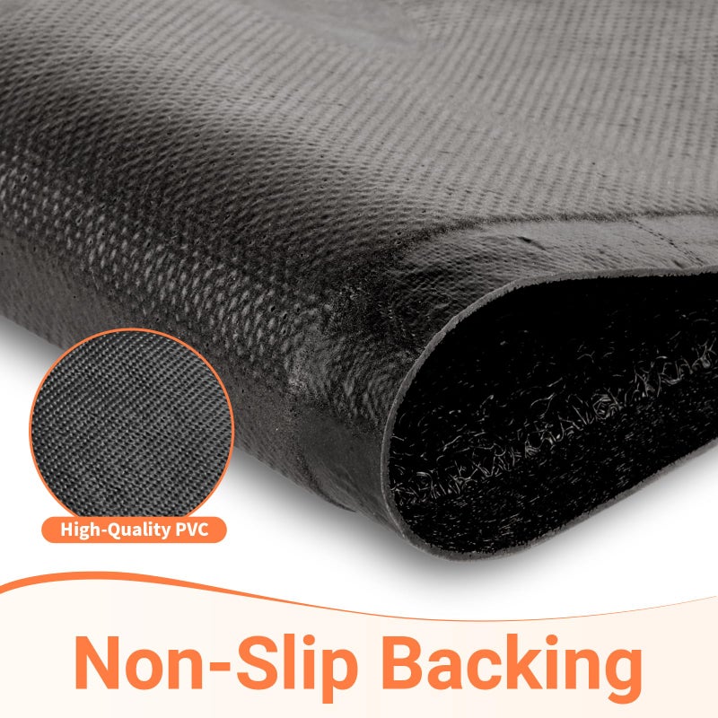 StepLively Door Mat Home Welcome Mats Outdoor and Indoor, Heavy-Duty Low-Profile Non-Slip Front Welcome Mat for Home Entrance, Outside Entry, Yard, Floor, Patio (30''x17.5'', Black) - Image 4