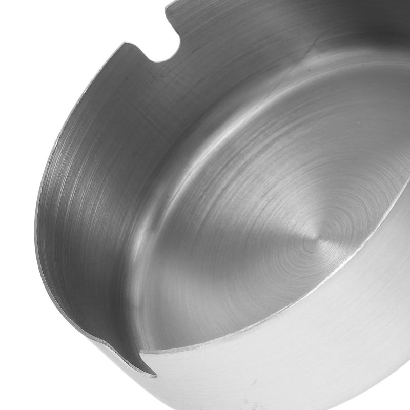 Heavy Duty 8cm Stainless Steel Ashtray Windproof Round Smoking Container for Outdoor Patio Garden - Image 4