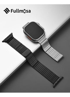 Fullmosa Fullmosa Compatible Apple Watch Band 41mm 40mm 38mm, Stainless Steel Mesh Loop Magnetic Clasp iWatch Strap with TPU Case for Apple Watch Series 9 8 7 6 5 4 3 2 1 SE SE2 (Silver)  - Image 2