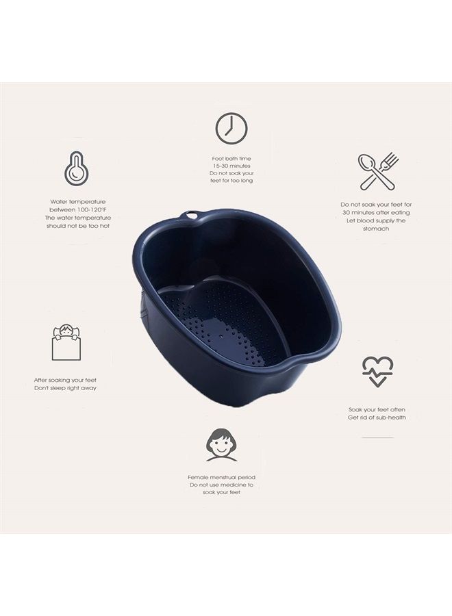 AXLOFO ® Foot Soaking Bath Basin, Large Plastic Foot Soaking Tub, Foot Massage Foot Bath Bucket, Great for Getting the Dead/Old Skin Off Your Feet (blackbasin) - Image 5