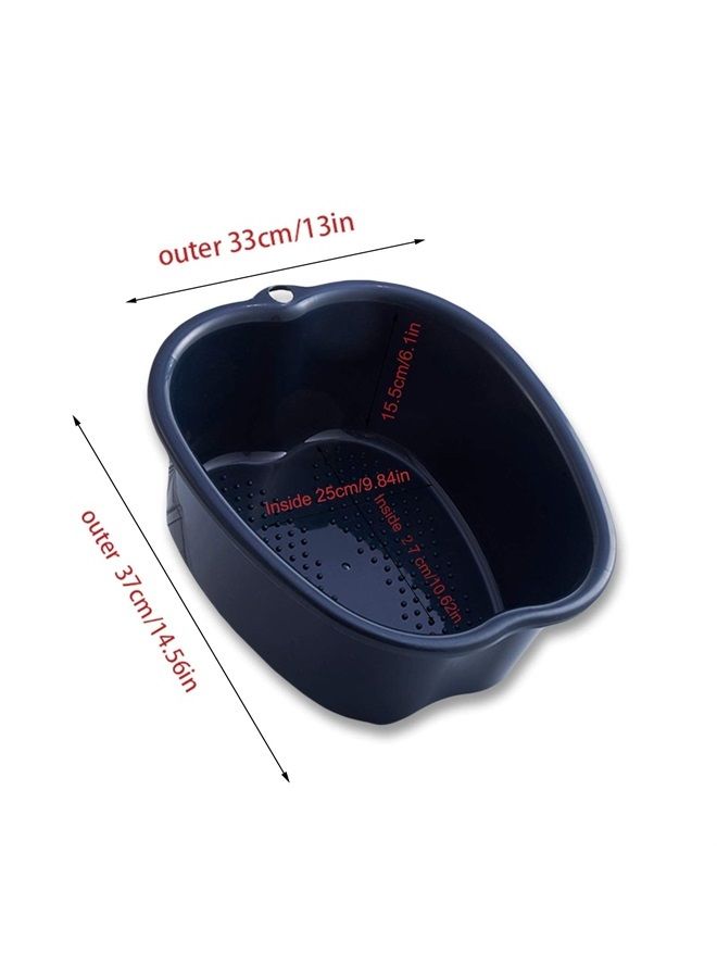 AXLOFO ® Foot Soaking Bath Basin, Large Plastic Foot Soaking Tub, Foot Massage Foot Bath Bucket, Great for Getting the Dead/Old Skin Off Your Feet (blackbasin) - Image 2