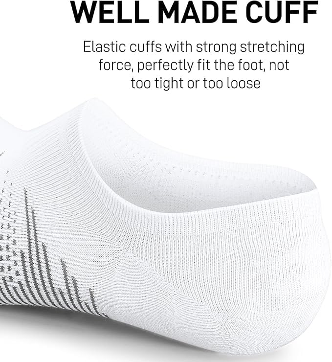 wernies No Show Socks Men 10 Pairs Ankle Low Cut Cotton Men Socks with Non Slip Grips 11-13 - Image 5
