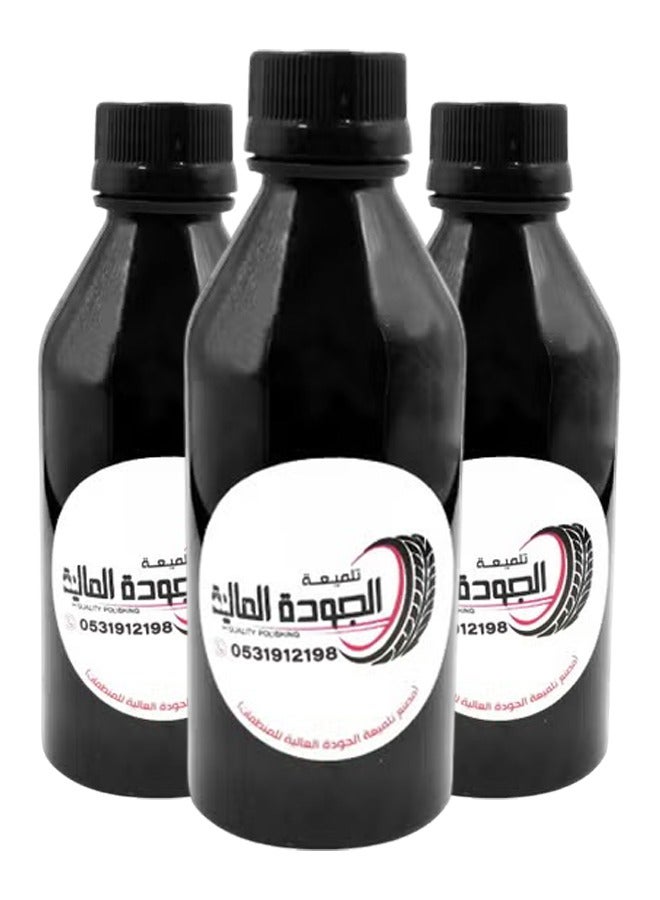 JAWDA 3 PCS Premium Tire Polish Liquid(100ml) Shine Coating for Car Bike Truck Tires, Long Lasting Gloss Finish, Rubber Tire Dressing Restorer, Instant Wet Look Protection, Easy Apply Formula, 3 x 100ml Bottles . - Image 1