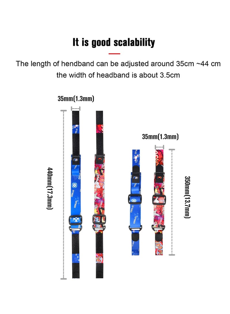 Excefore Adjustable Head Strap for DJI FPV Goggles, Soft Detachable Accessories for DJI FPV Combo Goggles V2, Headband with Battery Compartment and Cable Hole (Red) - Image 4