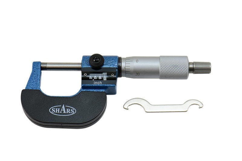 0-1" Digit Outside Micrometer .0001" Graduation, Carbide 303-2401 S)