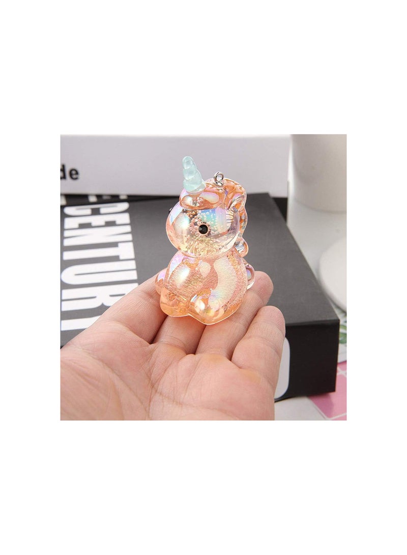 GGOOT 1pc Unicorn Keychain, Plastic Unicorn Keychains Cute Beautiful Unicorn Key Ring for Birthday Party Favor Supplies or Car Keys, House Keys, Door Keys Decoration (Random Color) - Image 5