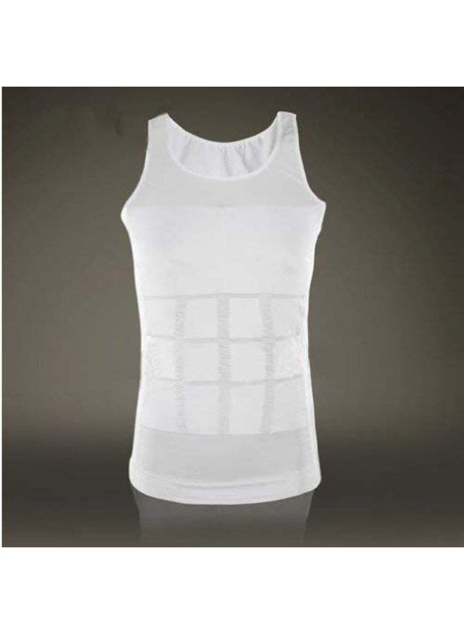 Men Body Shaper Vest Slimming Tummy Control Undershirt Compression Support Breathable Design for Daily Wear - Image 2