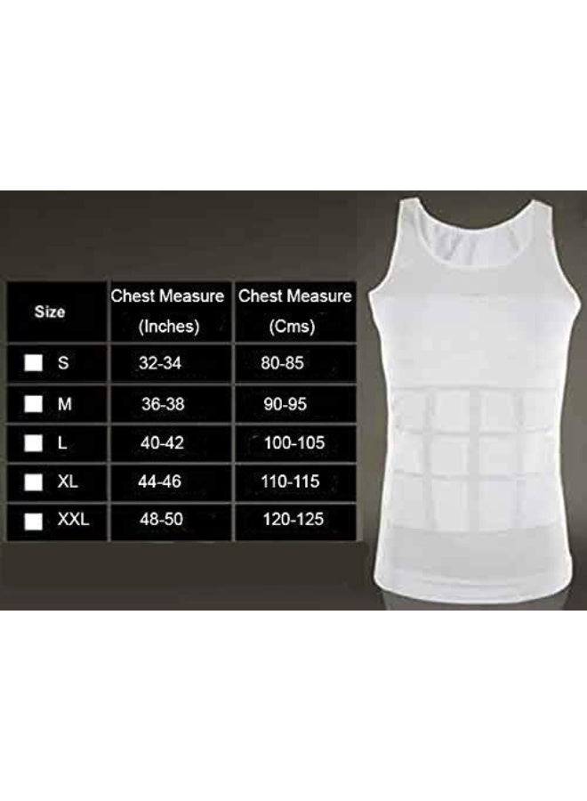 Men Body Shaper Vest Slimming Tummy Control Undershirt Compression Support Breathable Design for Daily Wear - Image 3