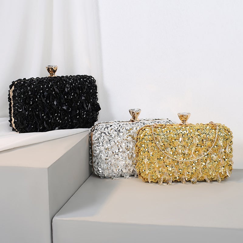 Fashion Popular Handmade Beaded Handbag Socialite Dress Evening Bag Ladies Banquet Evening Bag - Image 4