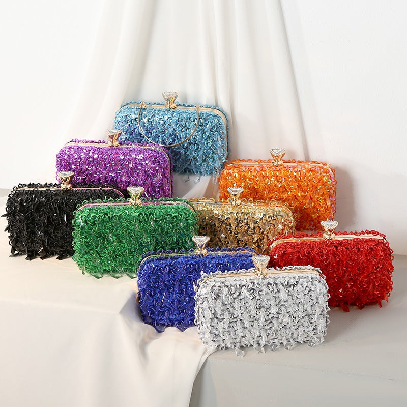 Fashion Popular Handmade Beaded Handbag Socialite Dress Evening Bag Ladies Banquet Evening Bag - Image 3
