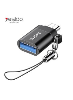 Yesido Yesido GS07 Micro OTG Adapter USB 2.0 Super Fast Data Transmission - Black  - Image 2
