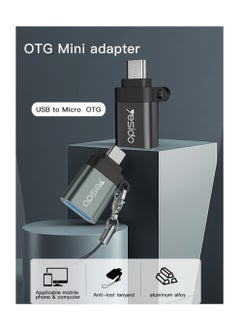 Yesido Yesido GS07 Micro OTG Adapter USB 2.0 Super Fast Data Transmission - Black  - Image 3
