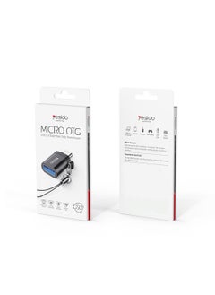 Yesido Yesido GS07 Micro OTG Adapter USB 2.0 Super Fast Data Transmission - Black  - Image 1