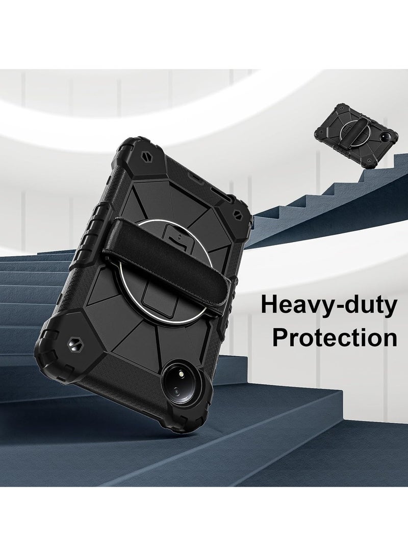 general Kids Case Compatible with Xiaomi Redmi Pad SE 8.7 inch 2024 Tablet Cover Hard PC Shockproof Strap Shell Wristband Rotating Bracket For Redmi Pad SE 8.7 - Image 3