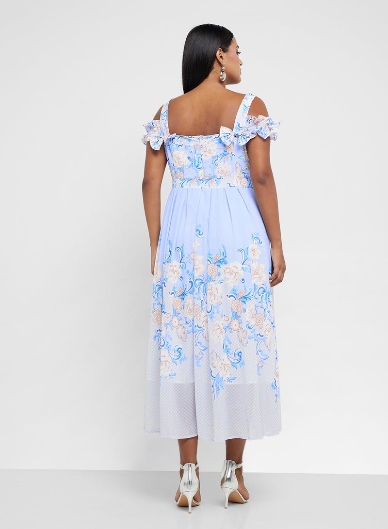 خزانة فستان بطبعة زهور - Image 2