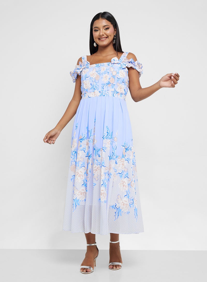 خزانة فستان بطبعة زهور - Image 4