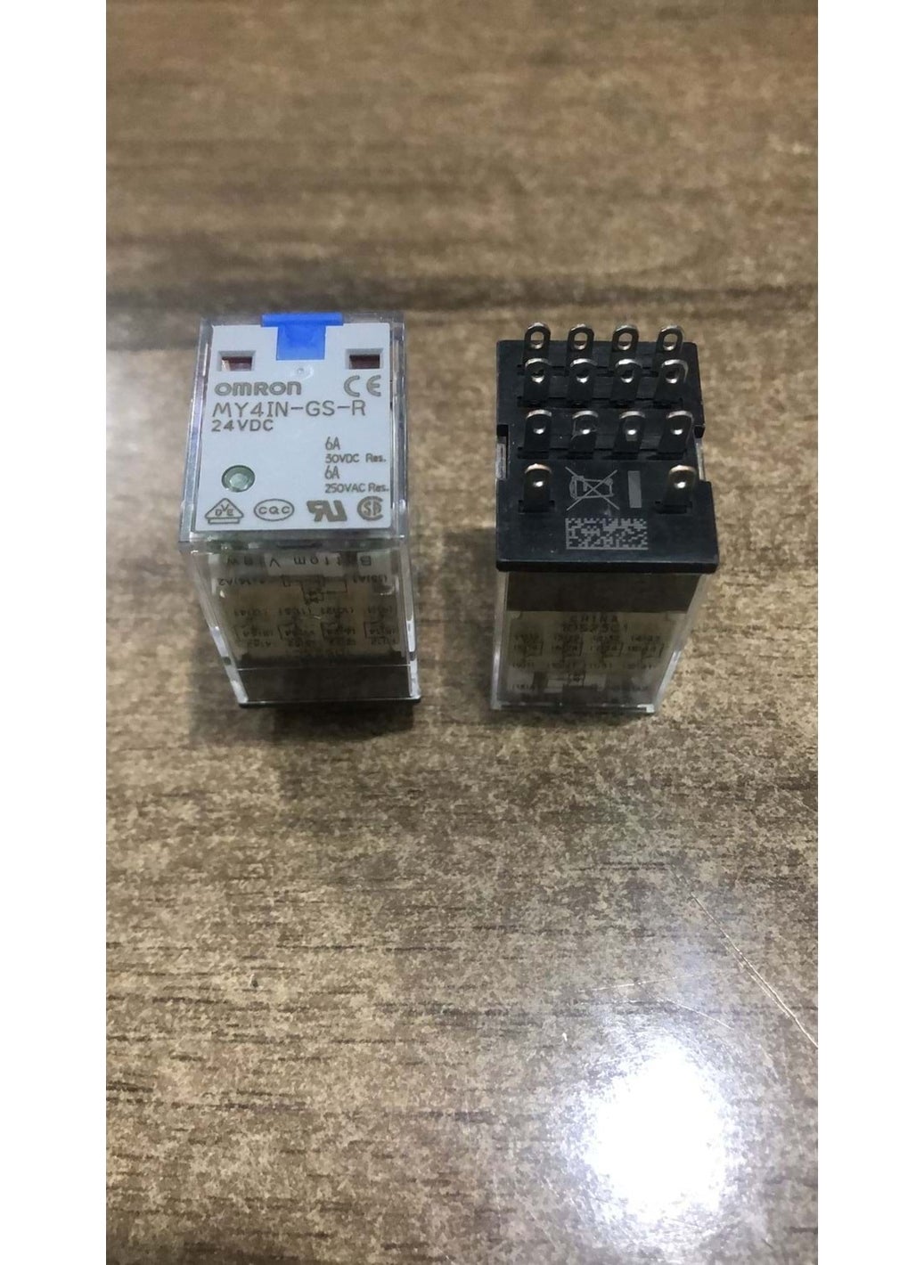 Omron - MY4IN-GS-24VAC ,24VAC 4A4K-6A Thick-14 Pin Relay - Image 1