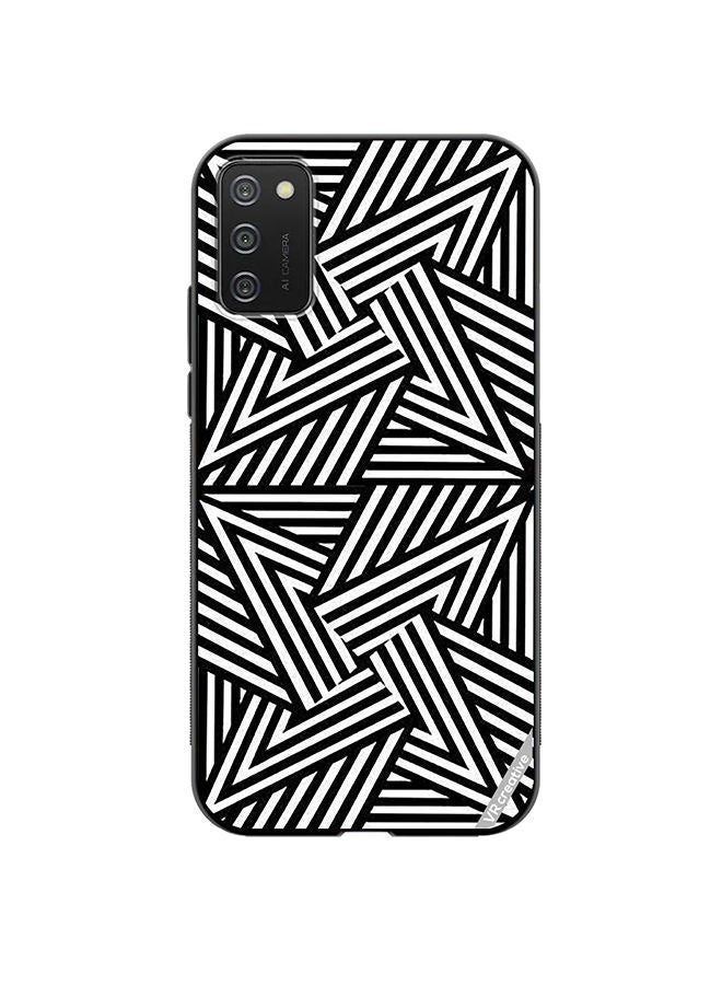 VR CREATIVE Protective Case Cover For Samsung Galaxy A03s Abstract Black And White Design Multicolour - Image 1