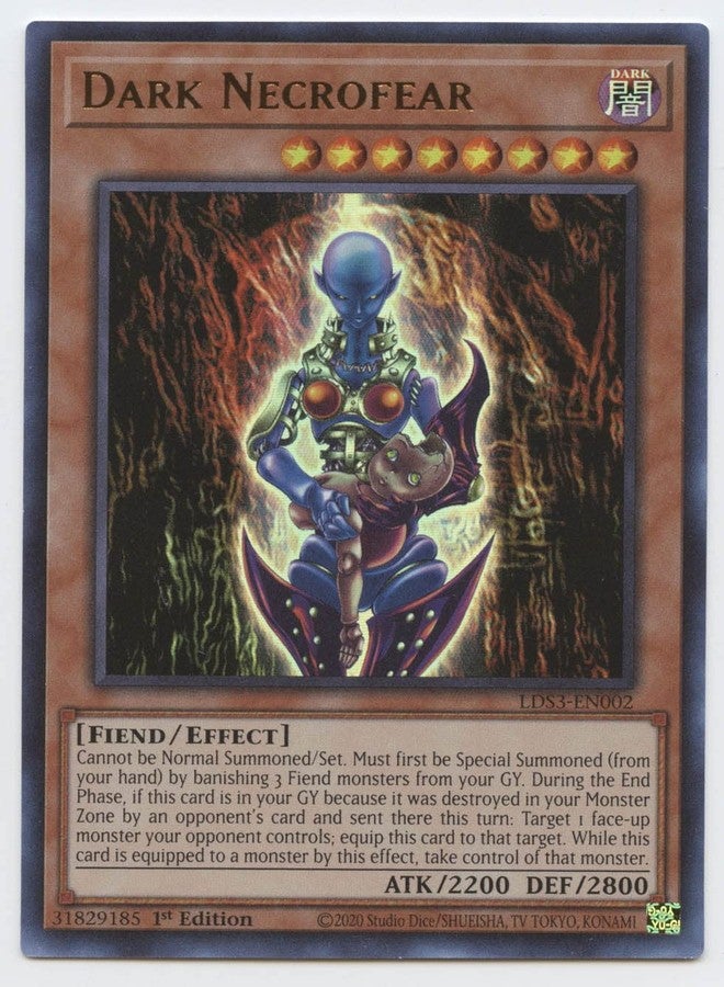 Dark Necrofear - LDS3-EN002 - Ultra Rare - 1st Edition