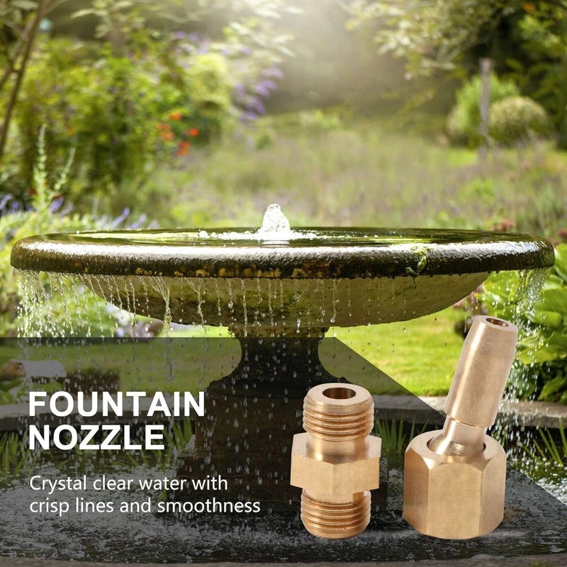 MAXAIR Brass 1/8 Inch Adjustable Fountain Nozzle - 3mm Ball Joint Jet for Water Curtain - Garden Pond Decoration (Pack of 20) - Image 4