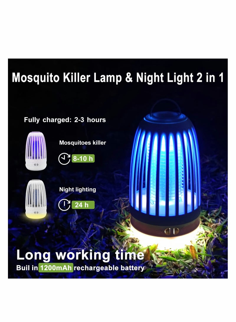 Electric Mosquito Killer Lamp with Night Light, Effective Bug Zapper for Indoor and Outdoor Pest Control - Image 2