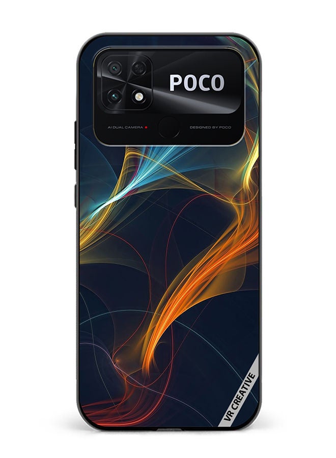 VR CREATIVE Protective Case Cover For Xiaomi Poco C40 Abstract Design Multicolour - Image 1