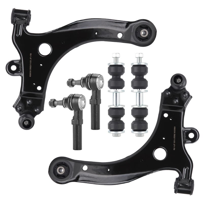 ILONPA Front Lower Control Arms w/Ball Joint Outer Tie Rods Sway Bars Suspension kit for 2000-2016 Chevy Impala, Buick Lacrosse/Allure, Pontiac Grand Prix, Buick Regal/Century, 1998-2002 Oldsmobile Intrigue - Image 1