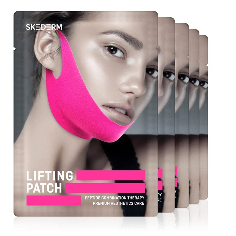SKEDERM Lifting Patch Peptide | V Shaped Slimming Face Mask Double Chin Reducer V Line Lifting Mask - Image 1