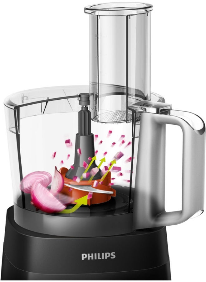 Philips Food Processor 5000 Series - 2 Speeds, 6 Accessories including 1.5L Bowl & 1.5L Blender Jar, 1.5 L 750 W HR7302/90 Black - Image 4