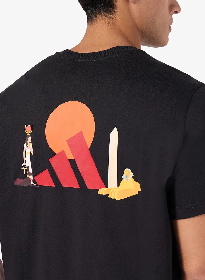 Adidas BLACK Egypt Pyramids T-Shirt for Men | Best Price UAE