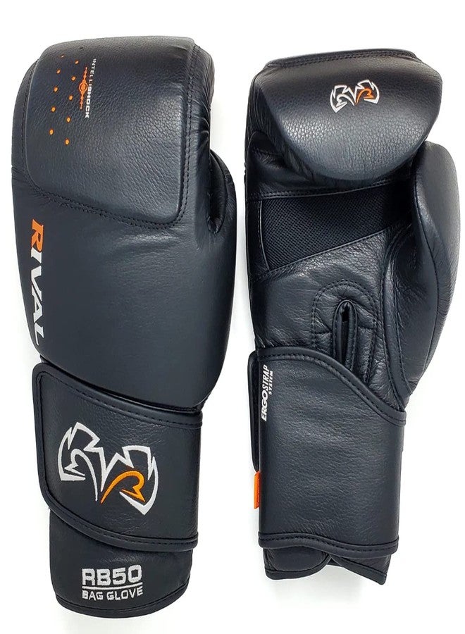 RIVAL Boxing RB50 Intelli-Shock Compact Bag Gloves, Hook and Loop Closure - Soft Inner Lining, Multi-Layered Foam Padding - Image 2