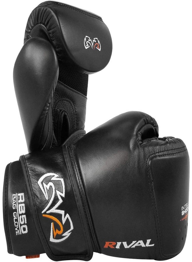 RIVAL Boxing RB50 Intelli-Shock Compact Bag Gloves, Hook and Loop Closure - Soft Inner Lining, Multi-Layered Foam Padding - Image 1